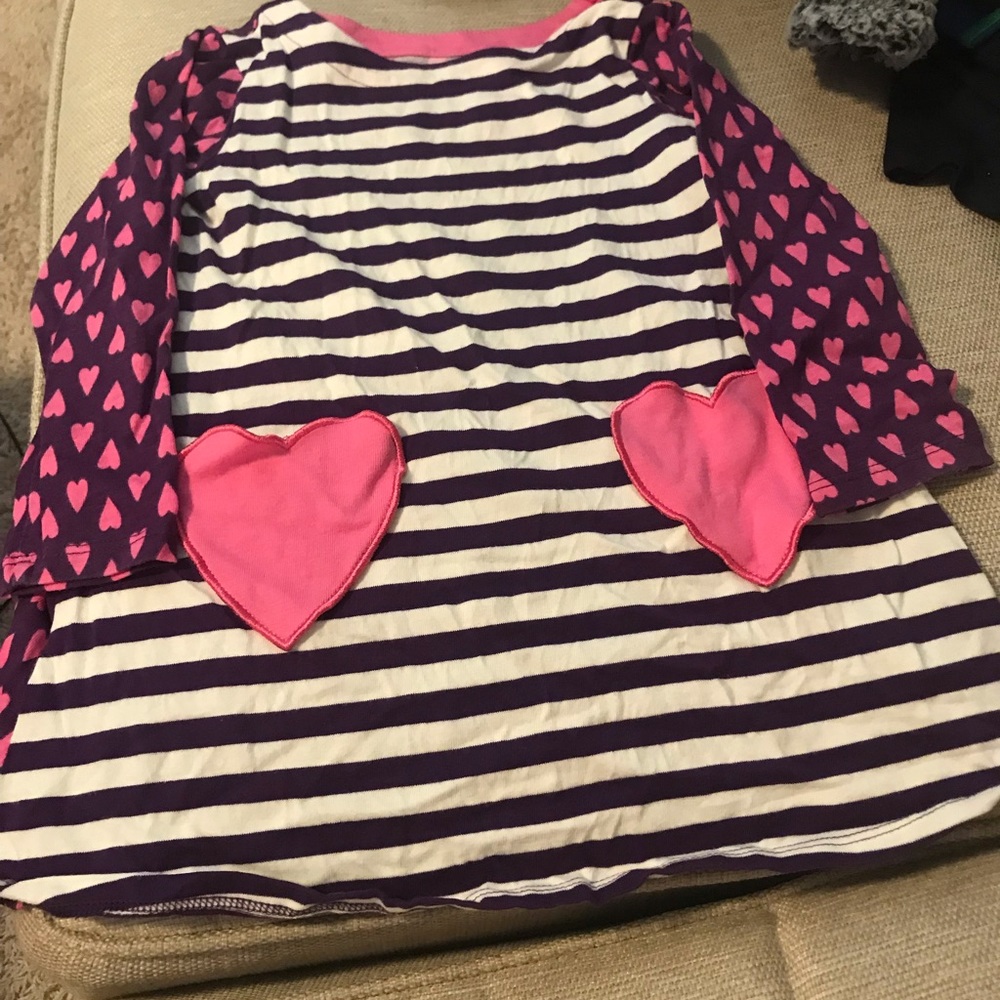 j Khaki 2t knit heart dress